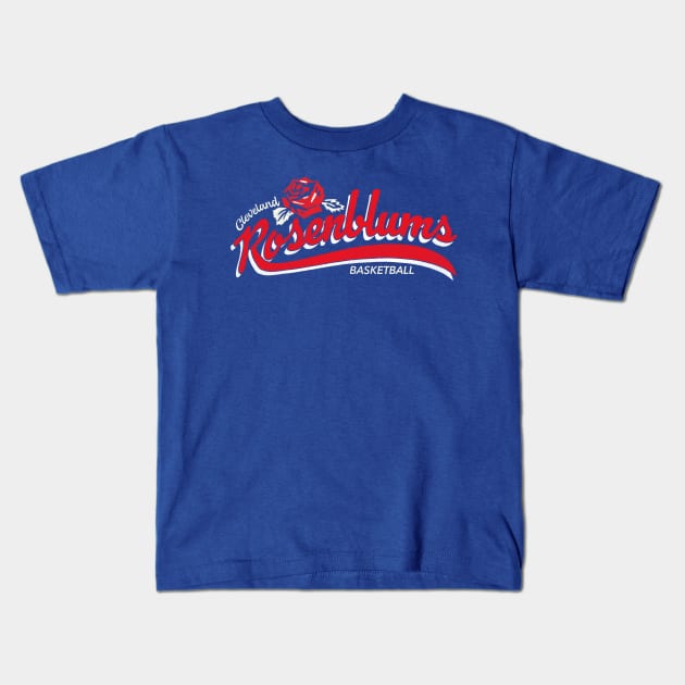 Defunct Cleveland Rosenblums Basketball Team Kids T-Shirt by Defunctland